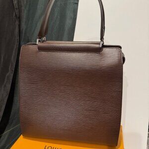 LOUIS VUITTON Epi Figari MM Handbag Mocha